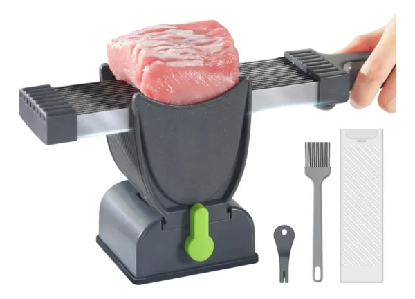 🥩 Rebanador Profesional Ajustable para Carne – Corte Rápido, Preciso y Uniforme