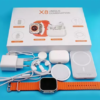 ⭐ Combo Premium X8 Ultra – Smartwatch + Audífonos + Power Bank Inalámbrico + Adaptador + Cargadores (5 en 1)