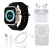 ⭐ Combo Premium X8 Ultra – Smartwatch + Audífonos + Power Bank Inalámbrico + Adaptador + Cargadores (5 en 1)